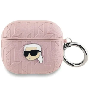 Karl Lagerfeld Monogram Karl Head case for AirPods 3 - pink