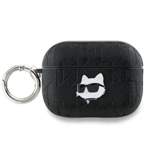 Karl Lagerfeld Monogram Choupette Head case for AirPods Pro 2 - black