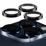 PanzerGlass Hoops Camera Protection for iPhone 15 Pro / 15 Pro Max - with Black Frame