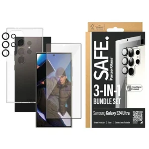 SAFE by PanzerGlass Set Case + Protective Film + Camera Protector for Samsung Galaxy S24 Ultra