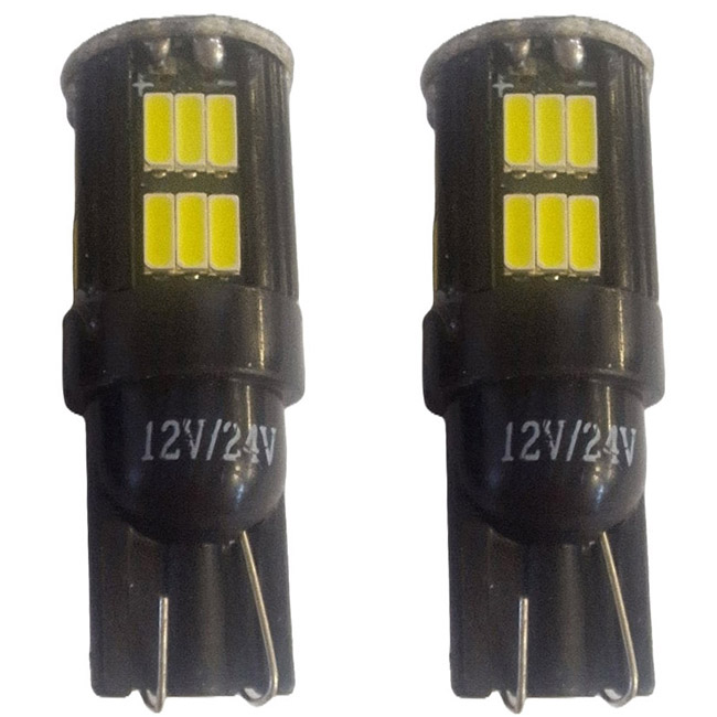 Λάμπες T10 30 Led 100669 4014-30SMD 12V - 24V 2 Τεμάχια