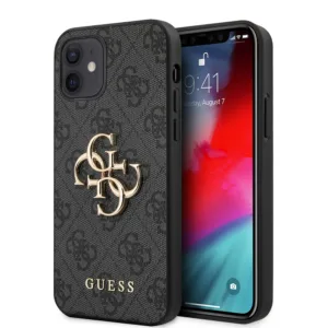 Guess - Hardcase 4G Big Metal Logo ( GUHCP12M4GMGGR) - iPhone 12 / iPhone 12 Pro - Grey