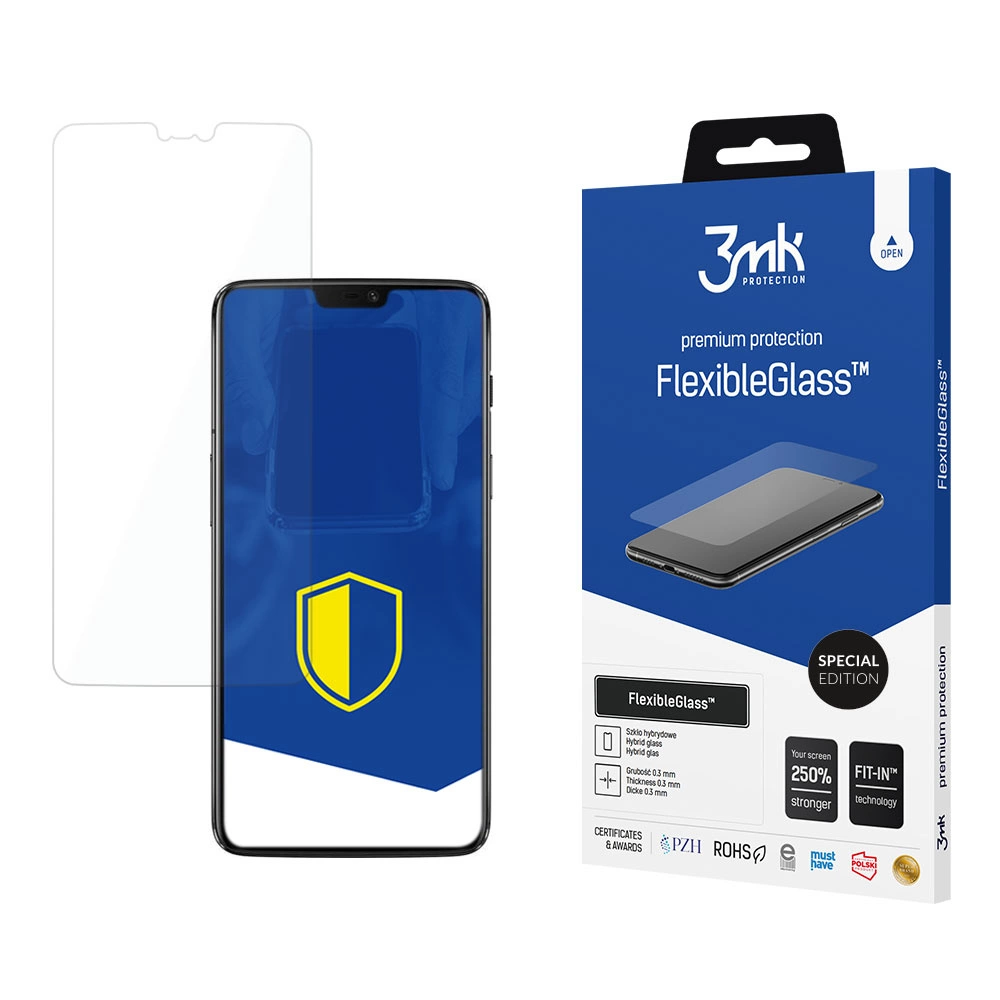 Tempered glass 3mk FlexibleGlass Special Edition for OnePlus 6