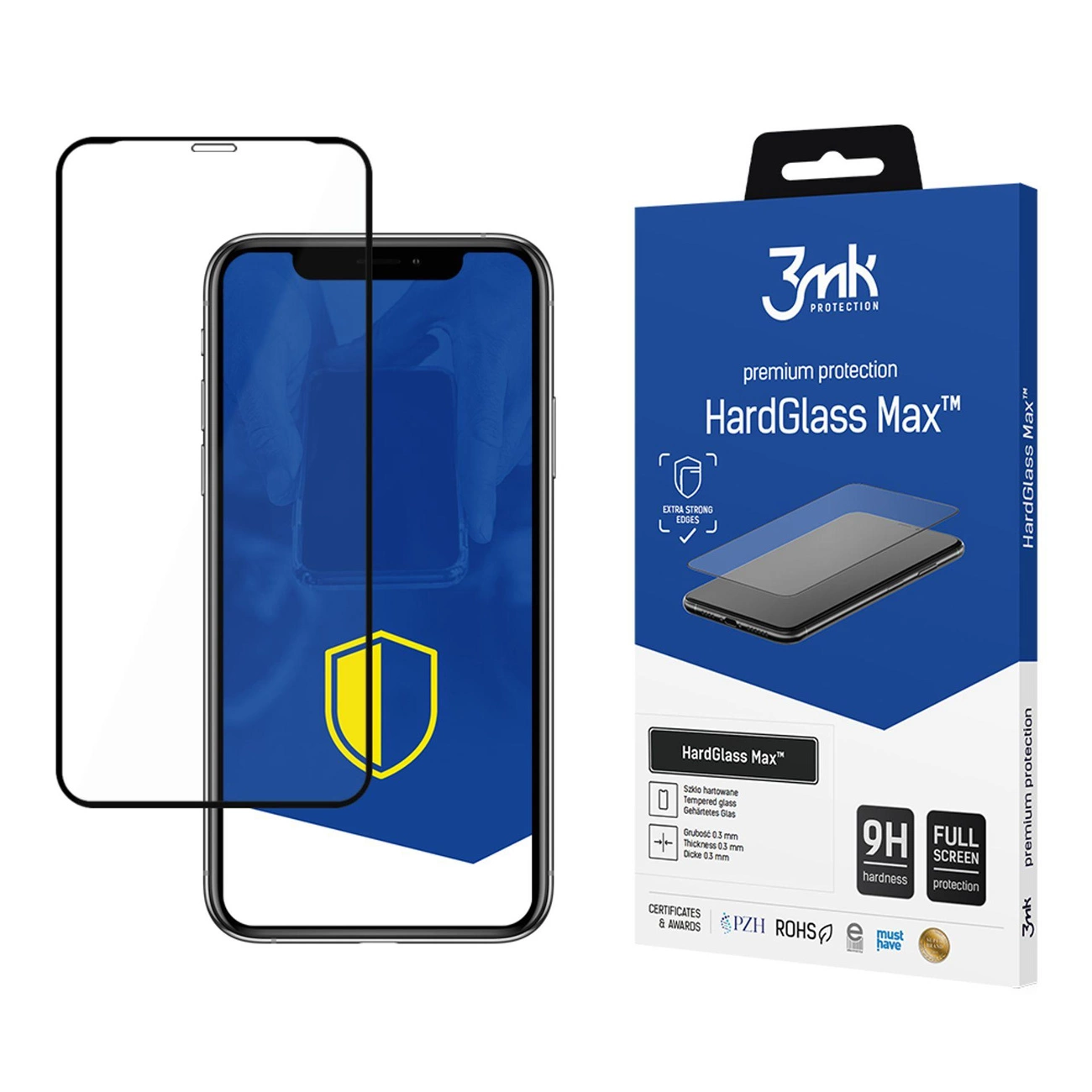 9H 3mk HardGlass Max™ glass for iPhone 11 Pro Max