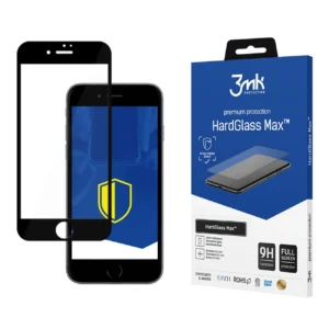 9H 3mk HardGlass Max™ glass for iPhone 7 with black frame