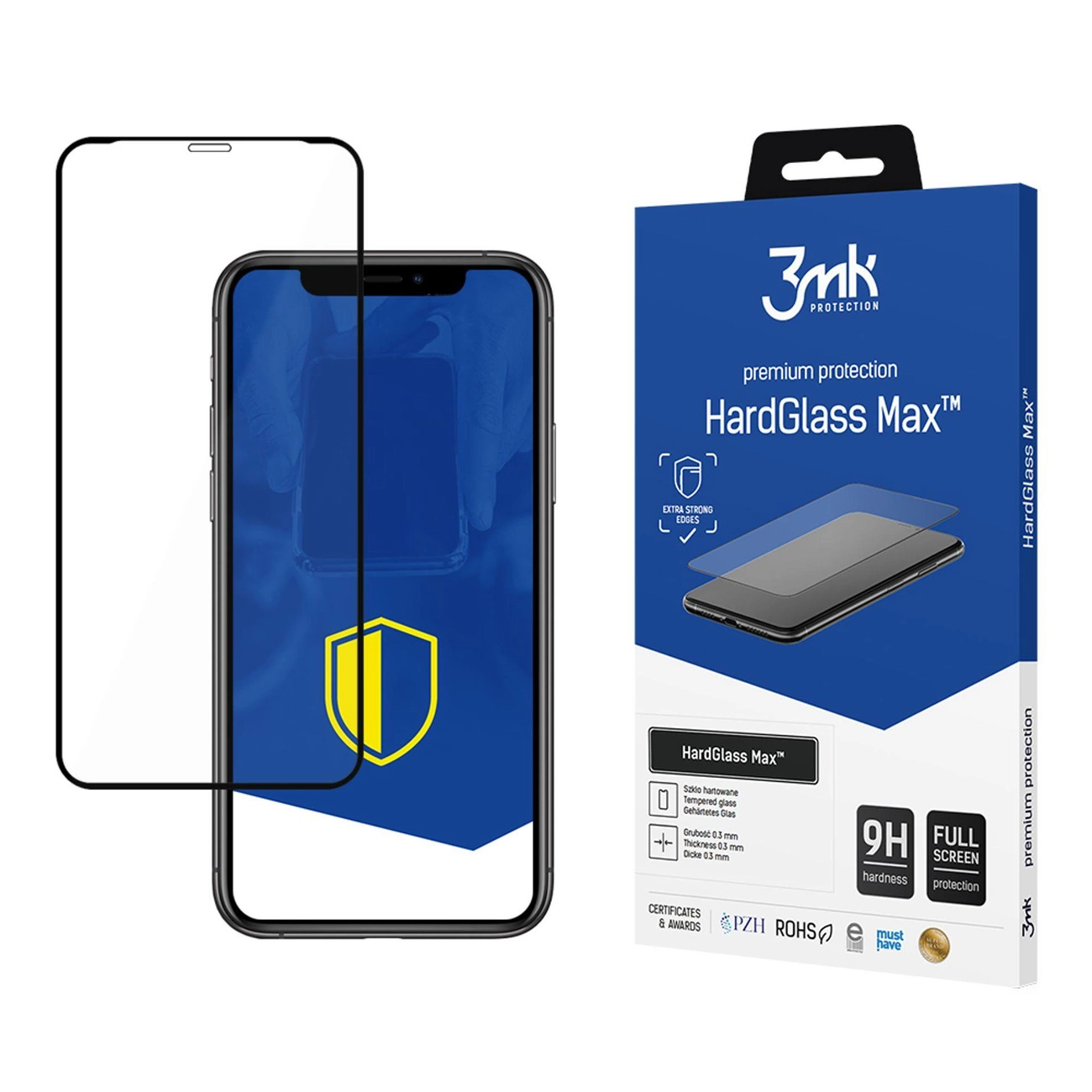 9H 3mk HardGlass Max™ glass for iPhone Xr / 11