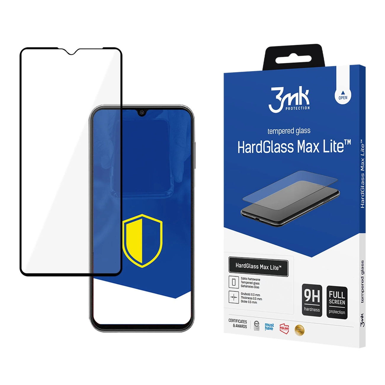 9H 3mk HardGlass Max Lite™ glass for Samsung Galaxy A14 / A14 5G