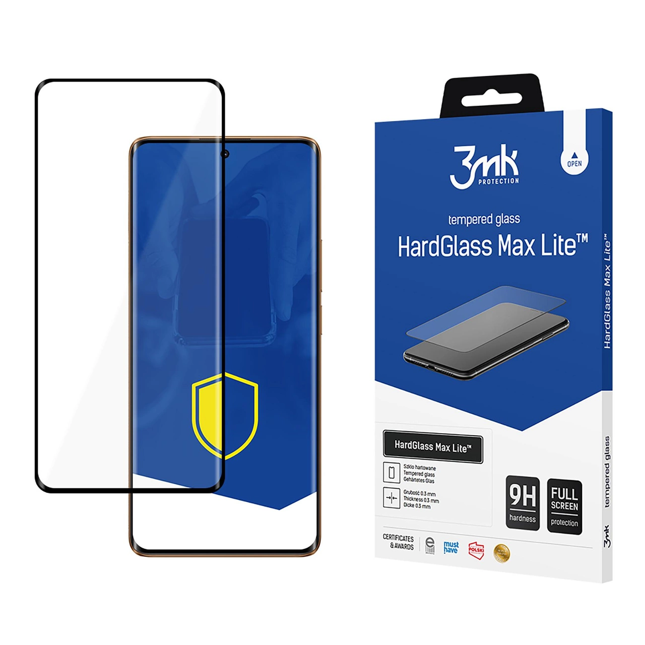 9H 3mk HardGlass Max Lite™ glass for Realme 11 Pro / 11 Pro+ / Moto Edge 30 Ultra / 40 Pro