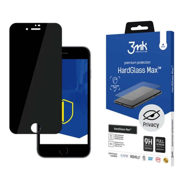 9H Privacy Glass 3mk HardGlass Max Privacy for iPhone 7