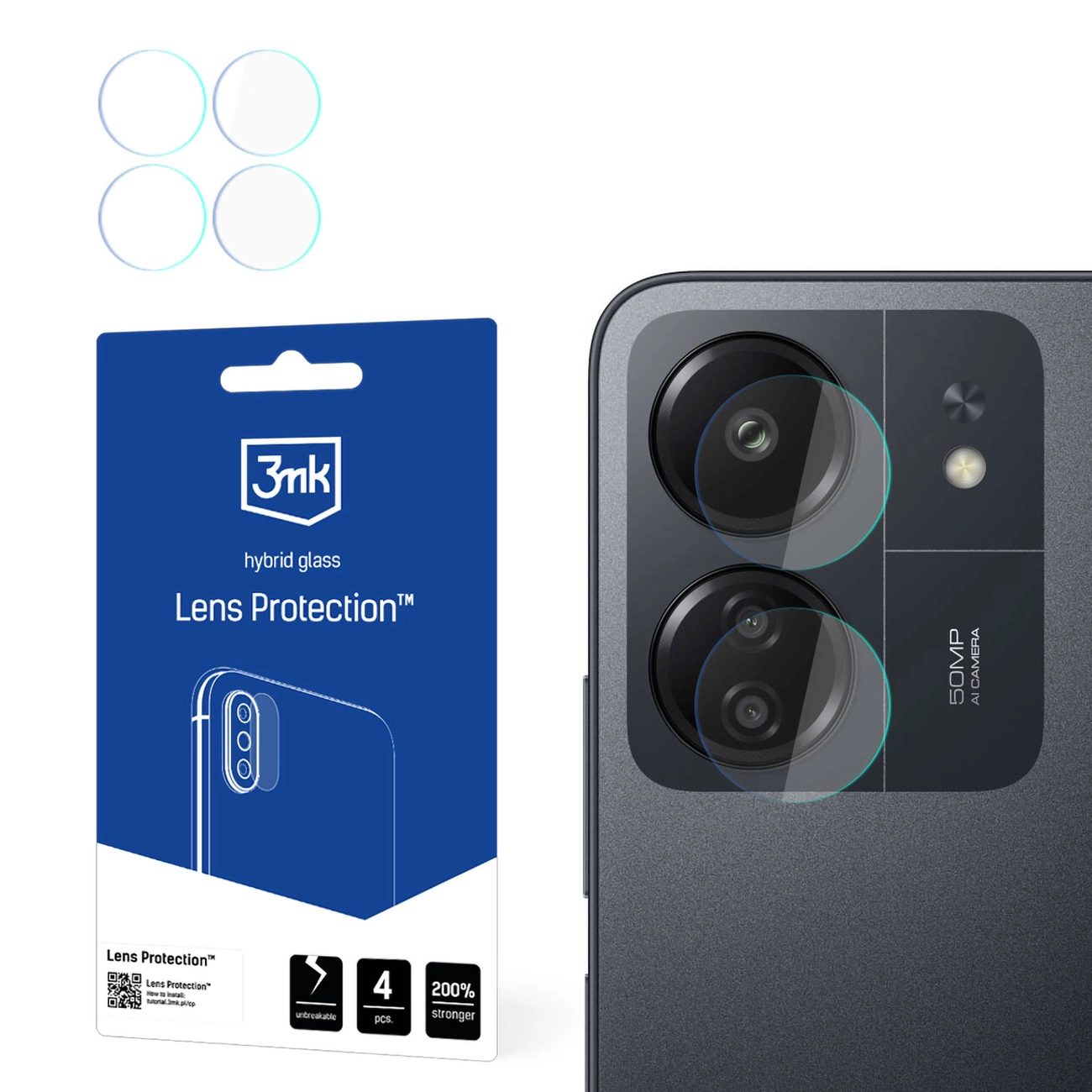 3mk Lens Protection™ hybrid camera glass for Xiaomi Poco C65