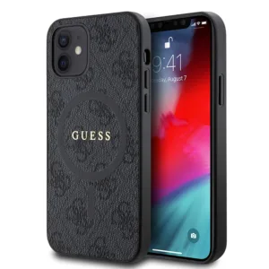 Guess - 4G Ring Classic Logo MagSafe (GUHMP12MG4GFRK) - iPhone 12 / iPhone 12 Pro - Black