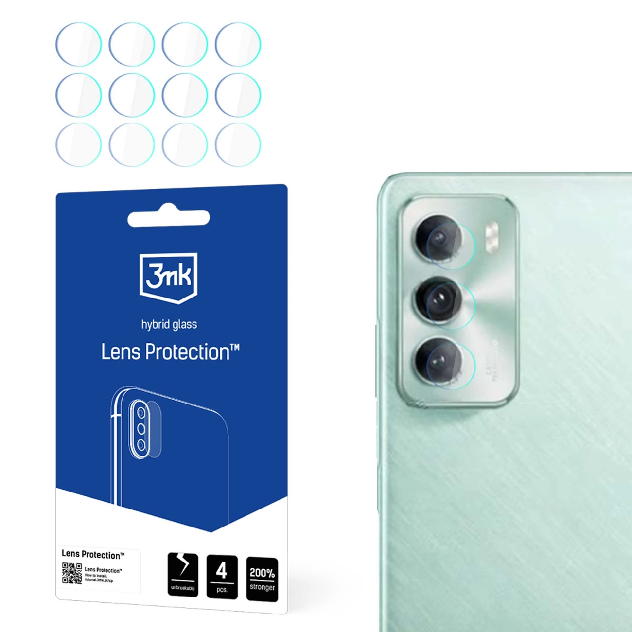 Camera Cover 3mk Lens Protection for Oppo Reno 12