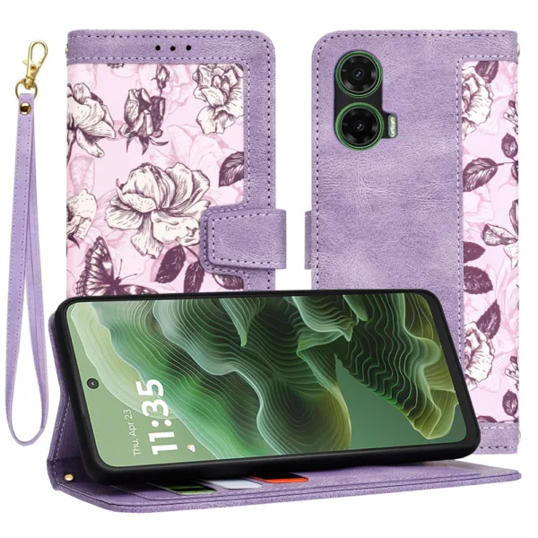 Techsuit - FlipCraft - Motorola Moto G35 - Mysterious Purple