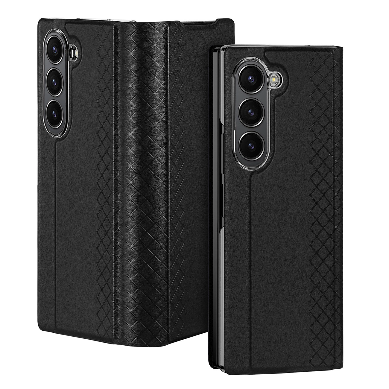 Dux Ducis Brill leather case for Samsung Galaxy Z Fold 6 with flap and card slot - black