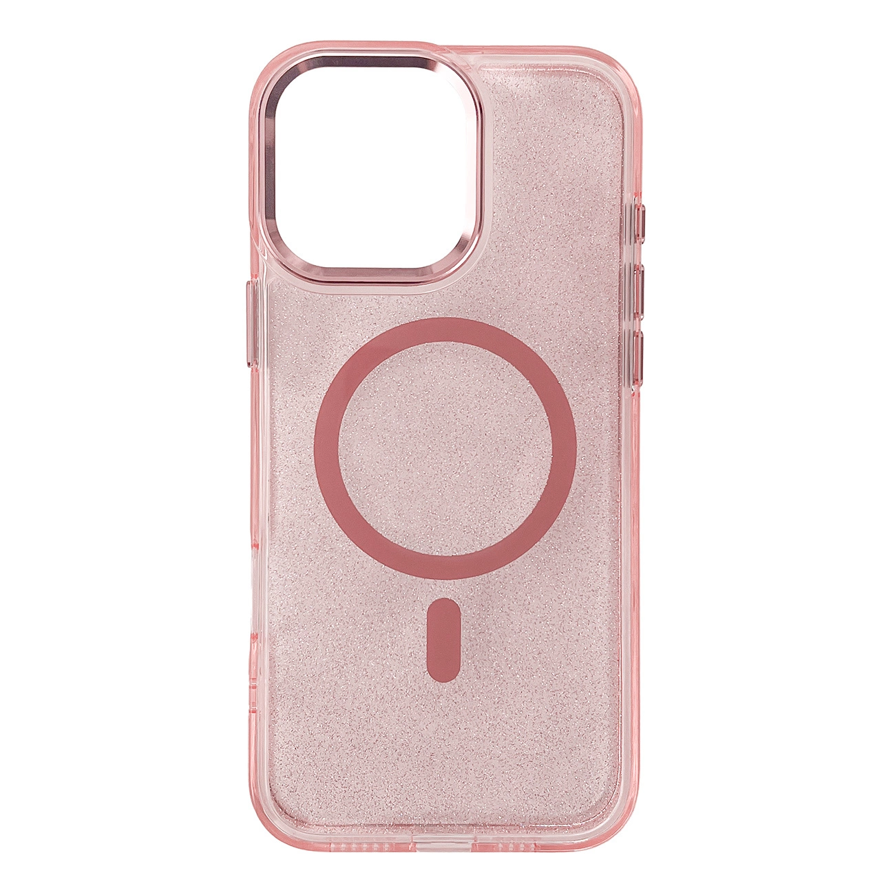 Glitter Case MagSafe for iPhone 16 Pro - pink with glitter