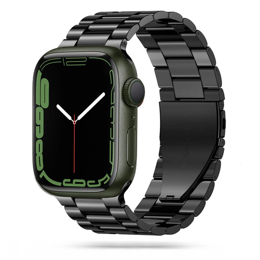 Tech-Protect Stainless Bracelet for Apple Watch 4 / 5 / 6 / 7 / 8 / 9 / SE / Ultra 1 / 2 (42/44/45/49 mm) - Black