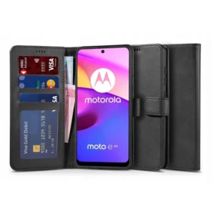 Tech-Protect Wallet Case for Motorola Moto E20 / E30 / E40 - Black