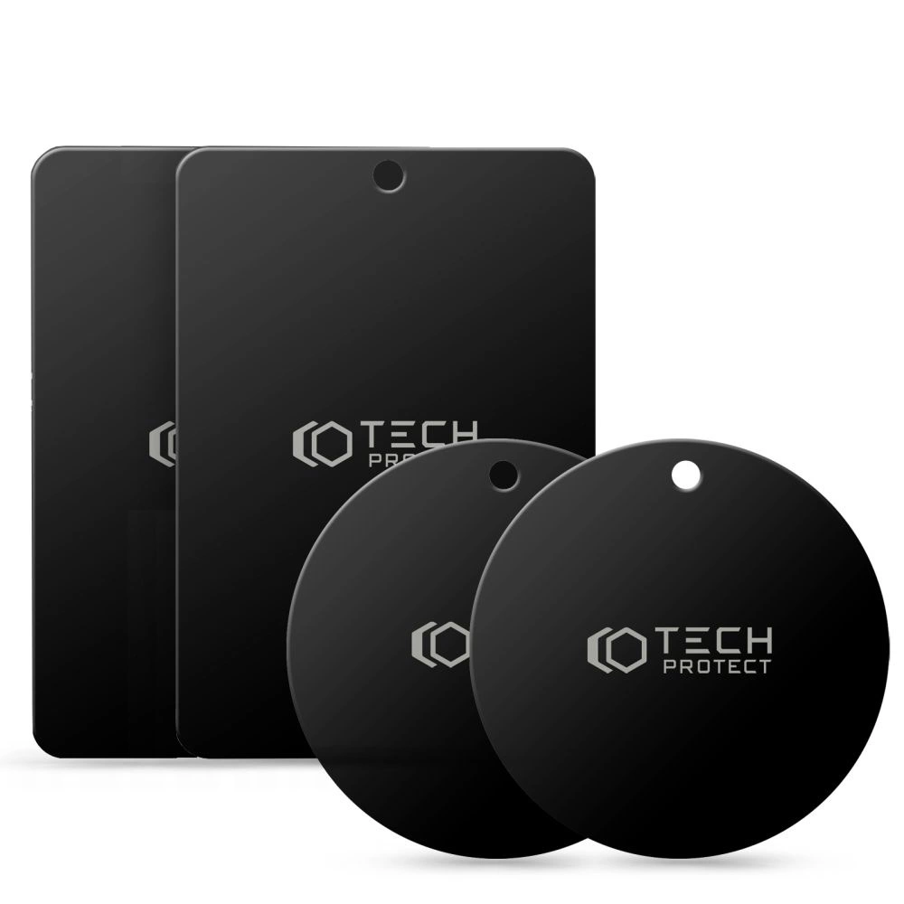 Tech-Protect MetalPlate magnetic plates for car holders - black (4 pcs.)