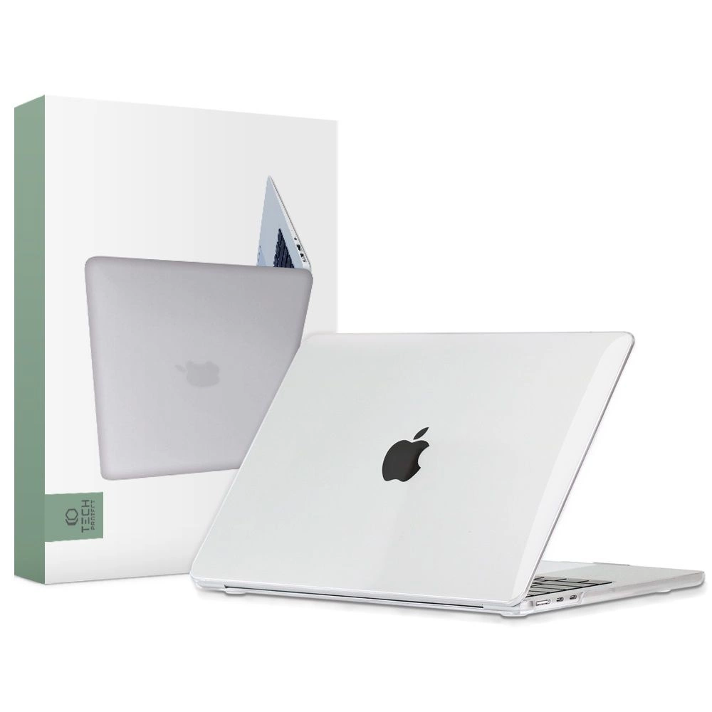 Tech-Protect SmartShell Case for MacBook Air 13" M2 / M3 / 2022-2024 - Transparent