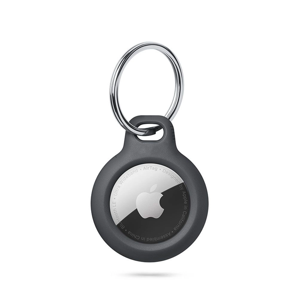 Tech-Protect Rough Case for Apple AirTag with Ring - Black