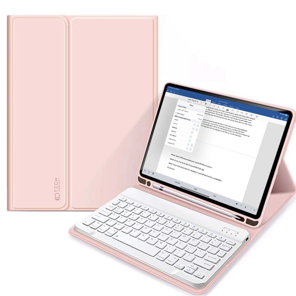 Tech-Protect SC Pen + Keyboard Case with Keyboard for iPad 10.9" 2022 - Pink