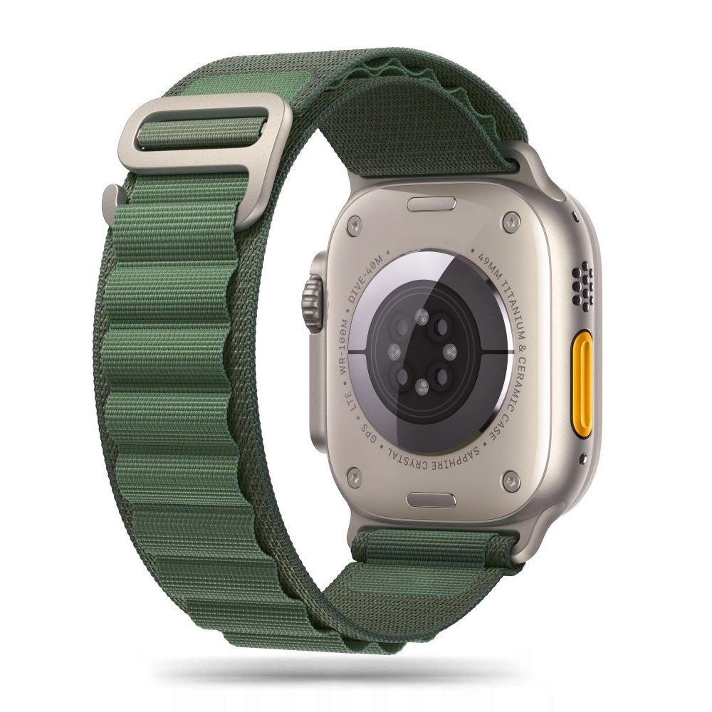 Tech-Protect Nylon Pro Strap for Apple Watch 4 / 5 / 6 / 7 / 8 / 9 / SE / Ultra 1 / 2 (42/44/45/49 mm) - Dark Green