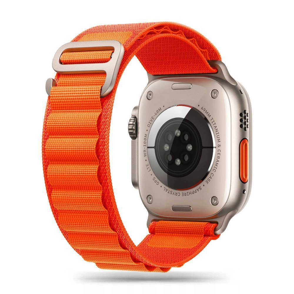 Tech-Protect Nylon Pro Strap for Apple Watch 4 / 5 / 6 / 7 / 8 / 9 / SE (38/40/41 mm) - Orange