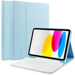 Tech-Protect SC Pen + Keyboard Case with Keyboard for iPad 10.9" 2022 - Light Blue