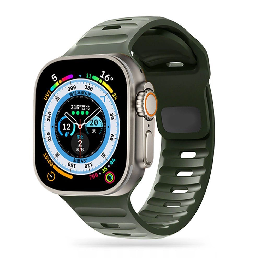 Tech-Protect IconBand Line Strap for Apple Watch 4 / 5 / 6 / 7 / 8 / 9 / SE / Ultra 1 / 2 (42/44/45/49 mm) - Dark Green