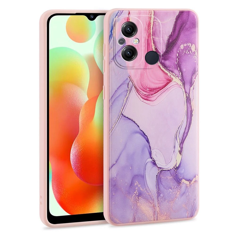 Tech-Protect Mood Case for Xiaomi Redmi 12C - Pink Marble