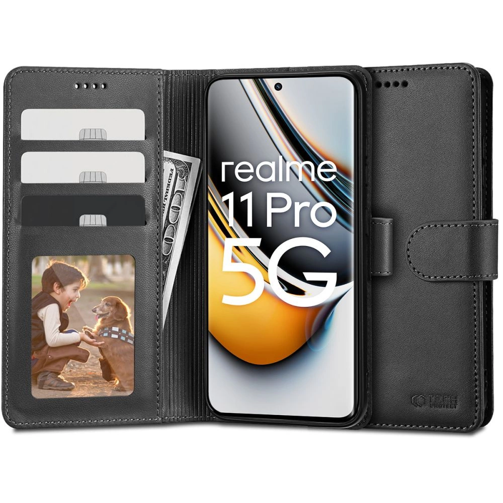 Tech-Protect Wallet Case for Realme 11 Pro 5G / 11 Pro+ 5G - Black