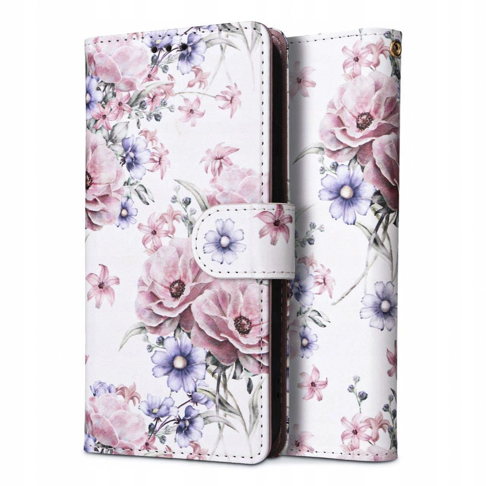 Tech-Protect Wallet Case for Xiaomi Redmi 12 - Pink Flowers