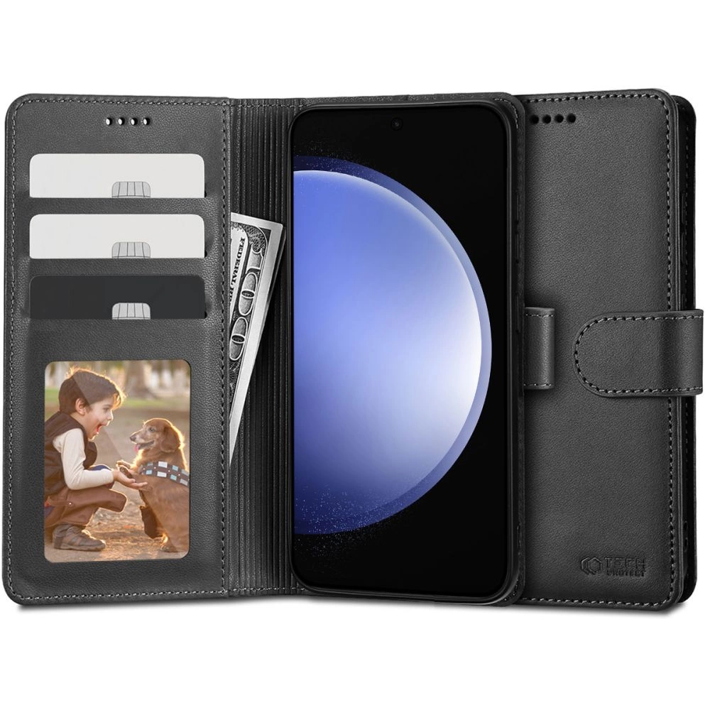 Tech-Protect Wallet Case for Samsung Galaxy S23 FE - Black