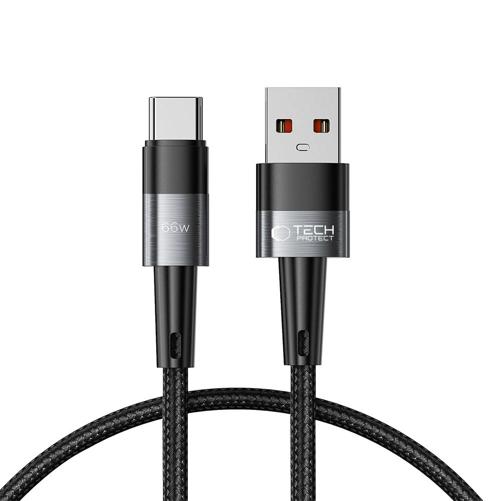 Tech-Protect UltraBoost USB-C / USB-A Cable 66W 6A 0.5m - Gray