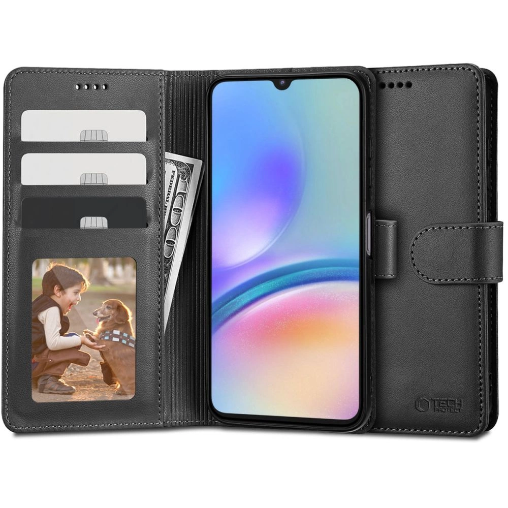 Tech-Protect Wallet Case for Samsung Galaxy A05S - Black