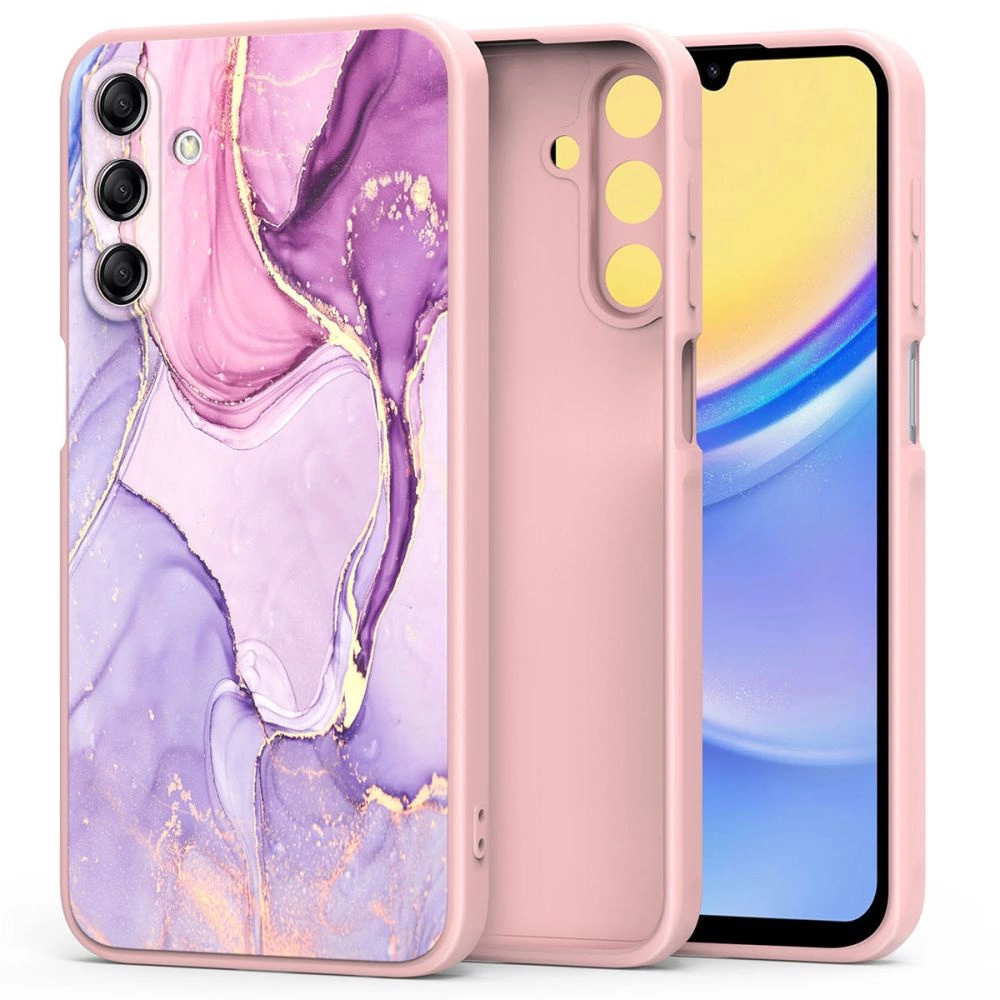 Tech-Protect Mood Case for Samsung Galaxy A15 4G / 5G - Pink Marble