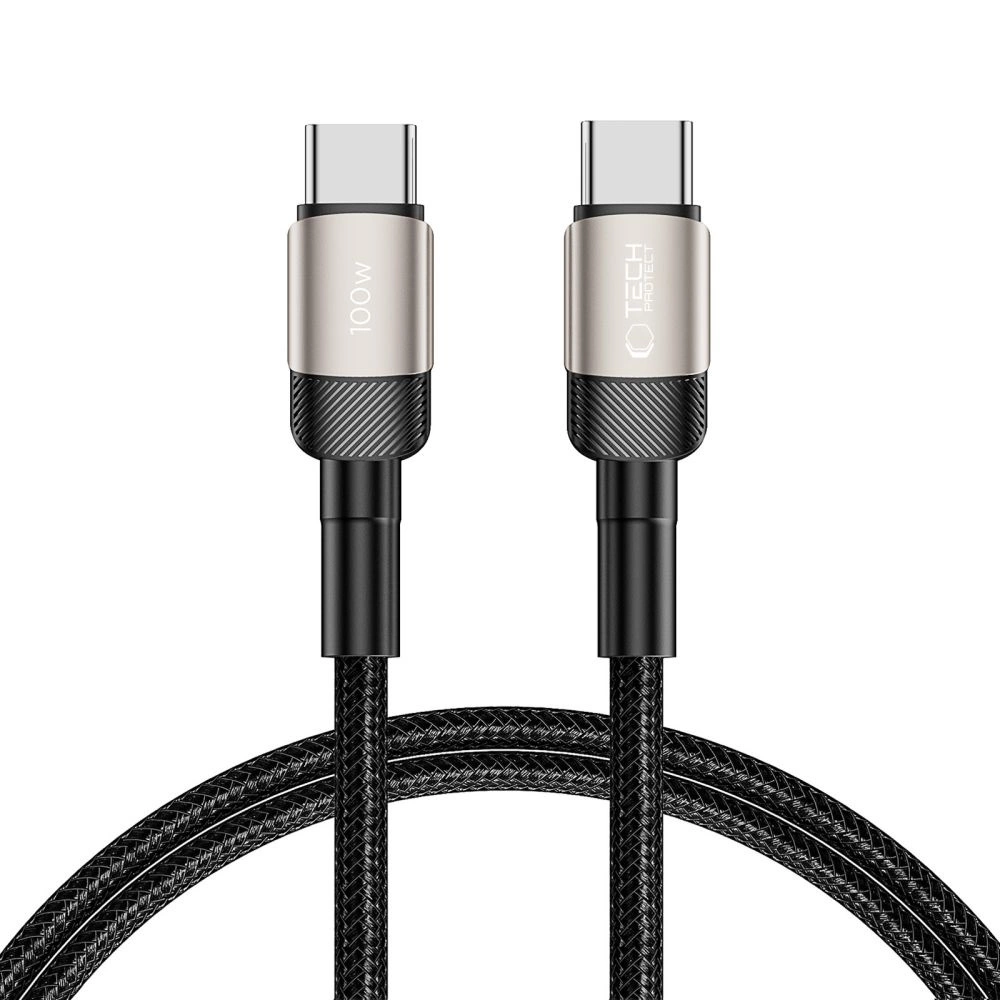 Tech-Protect UltraBoost Evo USB-C / USB-C PD cable 100W 5A 1m - titanium