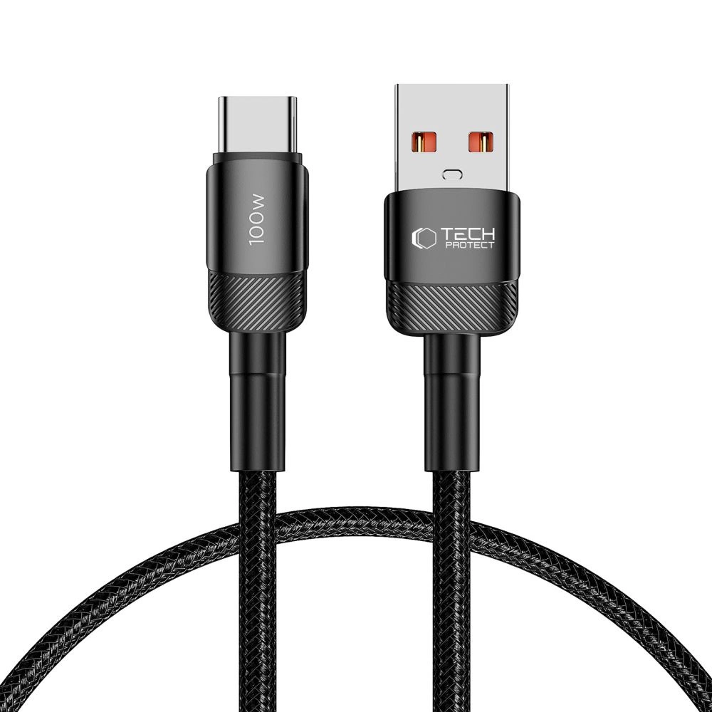 Tech-Protect UltraBoost Evo USB-C / USB-A cable 100W 5A 2m - black