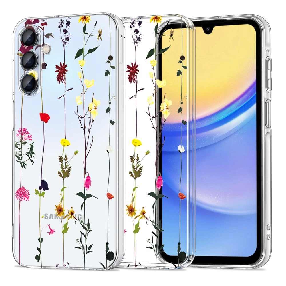 Tech-Protect FlexAir+ Case for Samsung Galaxy A15 4G / 5G - Colorful Flowers