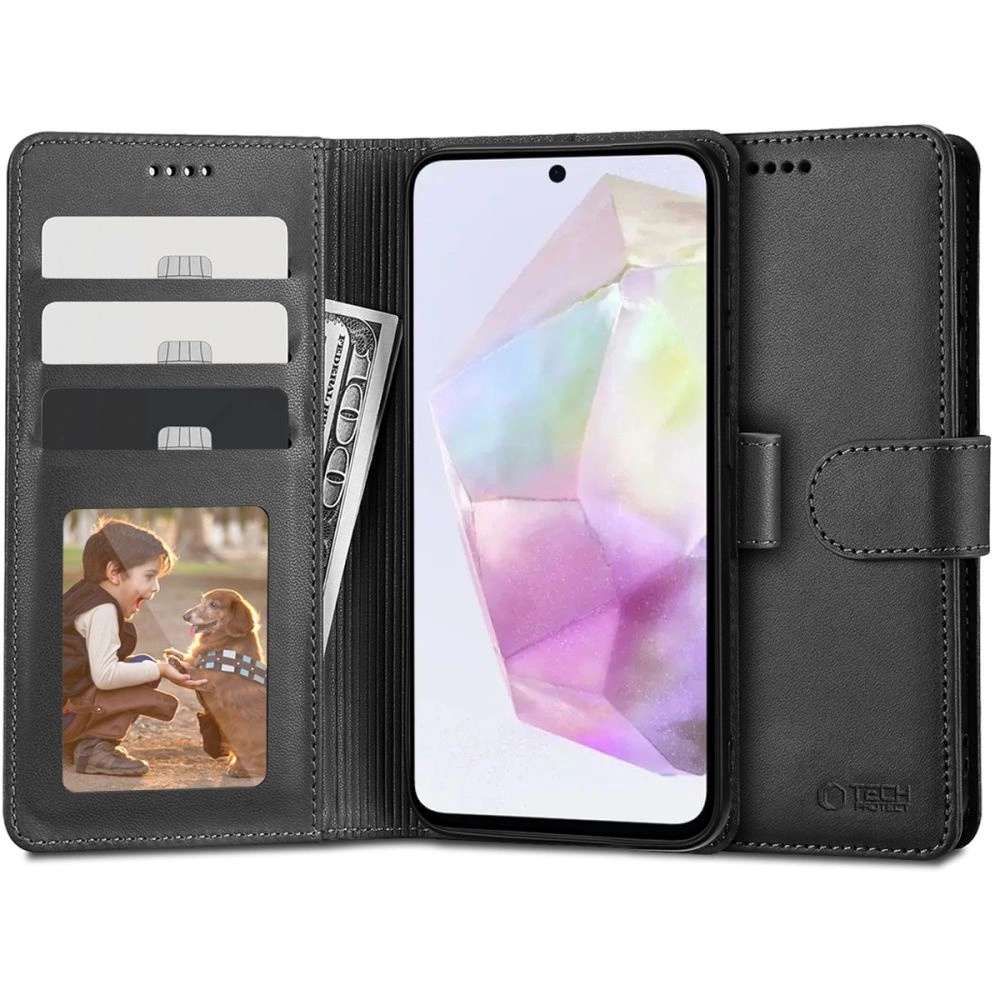 Tech-Protect Wallet Case for Samsung Galaxy A35 5G - Black