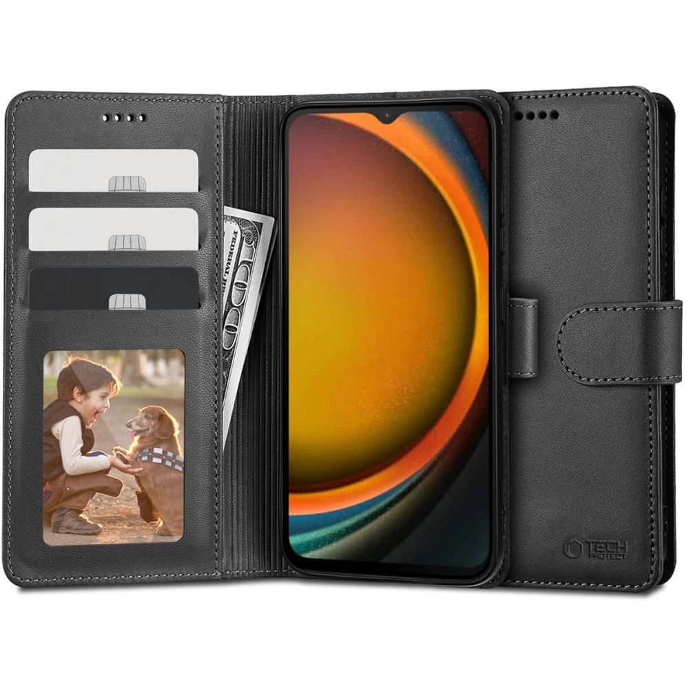 Tech-Protect Wallet Case for Samsung Galaxy XCover 7 - Black