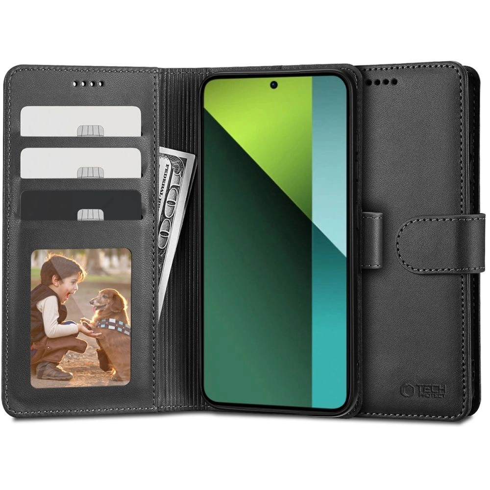 Tech-Protect Wallet Case for Xiaomi Redmi Note 13 Pro 5G / Poco X6 5G - Black