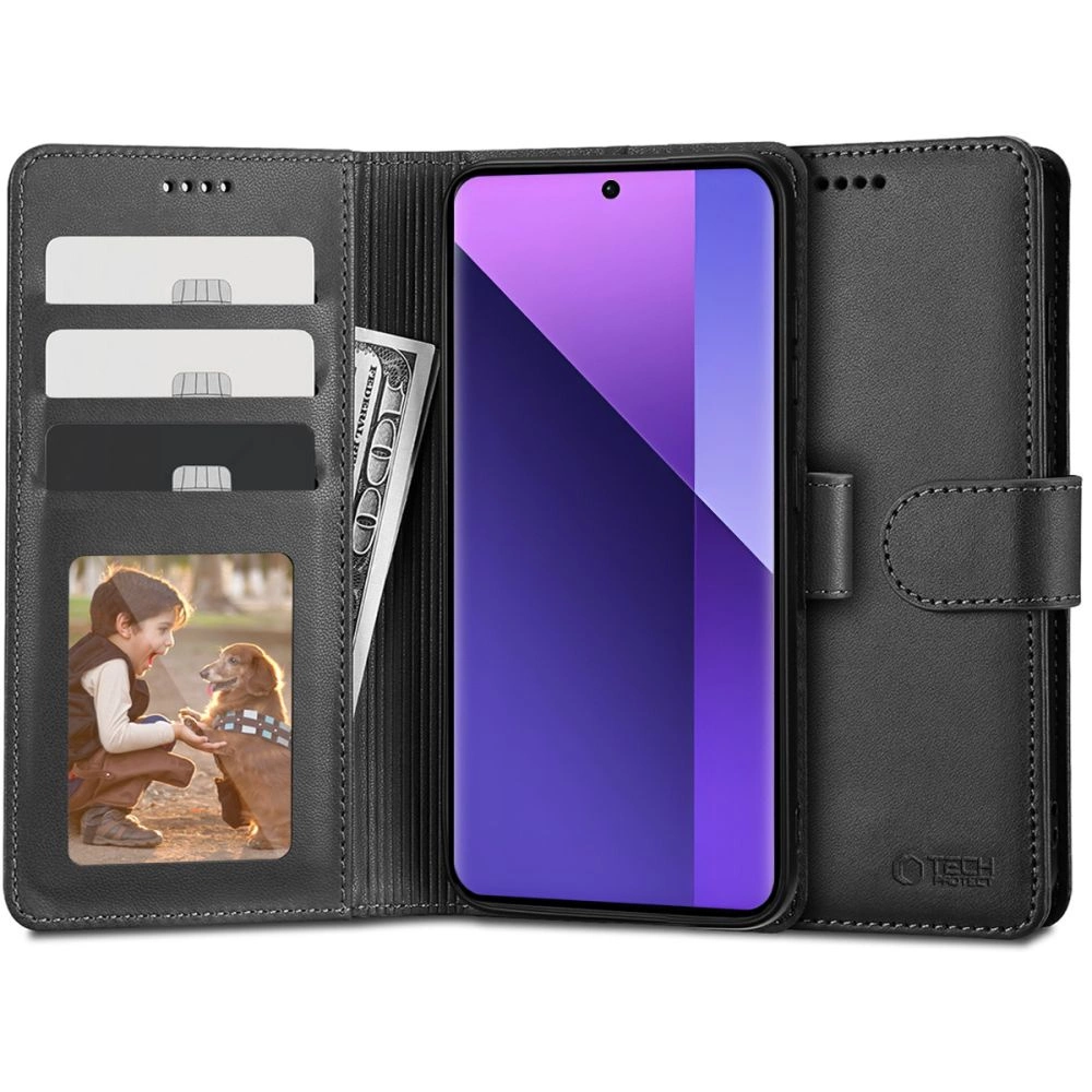 Tech-Protect Wallet Case for Xiaomi Redmi Note 13 Pro+ 5G - Black