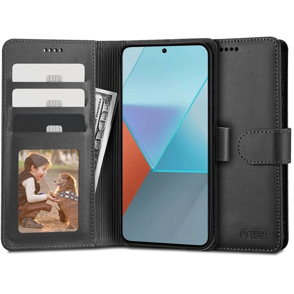 Tech-Protect Wallet Case for Xiaomi Redmi Note 13 4G / LTE - Black