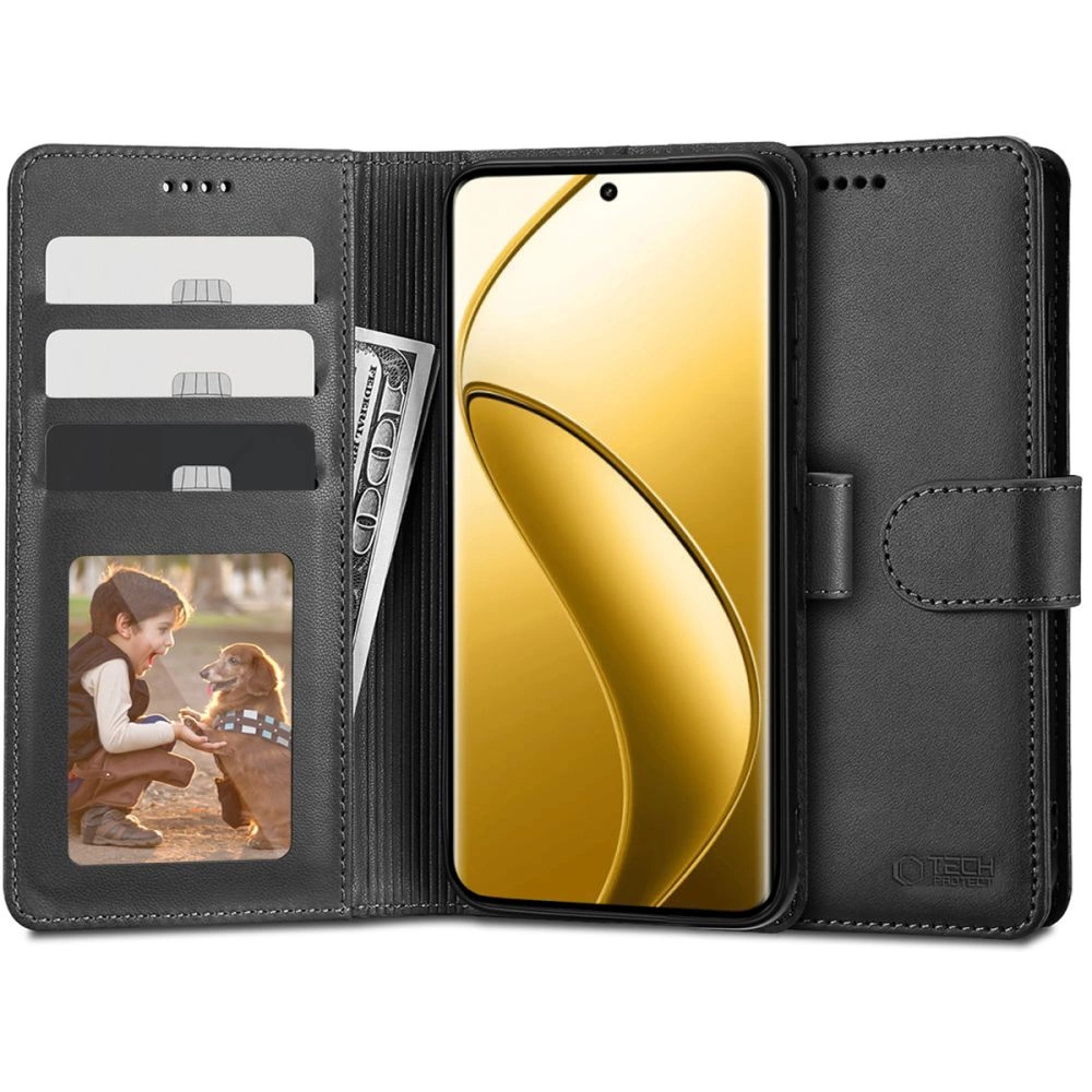 Tech-Protect Wallet Case for Realme 12 Pro 5G / 12 Pro+ 5G - Black