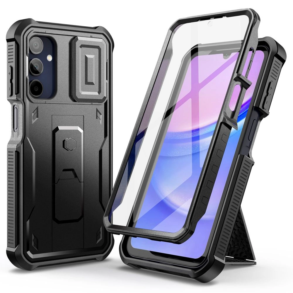 Tech-Protect Kevlar Cam+ Case for Samsung Galaxy A15 4G / 5G - Black