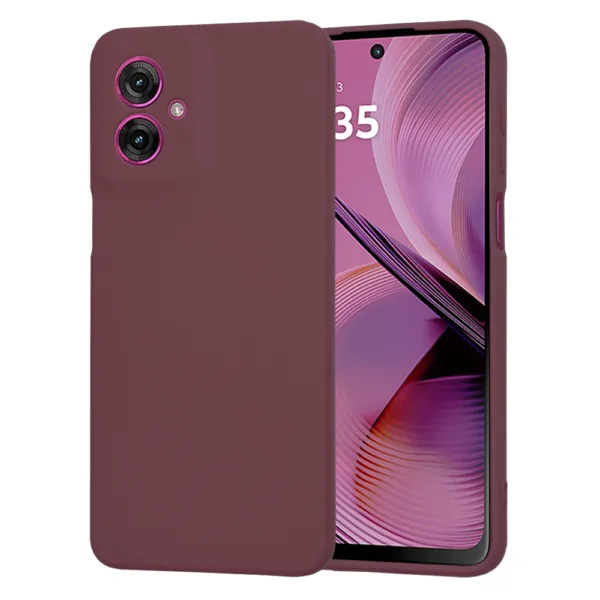 Techsuit - SoftFlex - Motorola Moto G55 - Plum Red