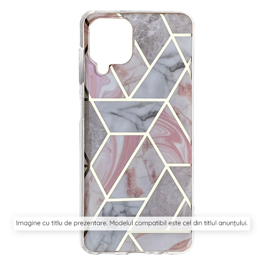 Techsuit - Marble Series - Xiaomi Redmi 14C / Poco C75 - Pink Hex