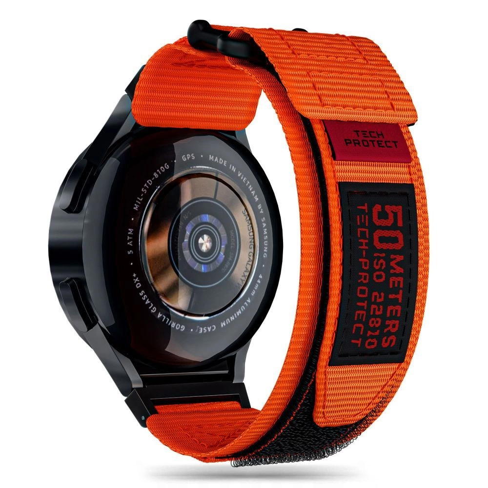 Tech-Protect Scout Pro Strap for Samsung Galaxy Watch 4 / 5 / 5 Pro / 6 / 7 / FE - Orange