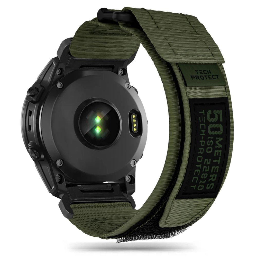 Tech-Protect Scout Pro strap for Garmin Fenix 3 / 5X / 3HR / 5X Plus / 6X / 6X Pro / 7X - green